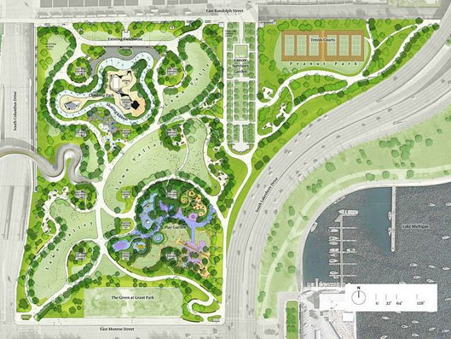 芝加哥玛吉戴利城市公园景观设计 land...