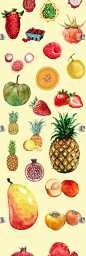 手绘水彩水果鲜榨果汁奶茶店铺菜单广告海报招牌设计PNG图片素材 | 设汇