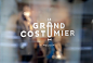 Grand Costumier : Brand identity, signage and interior design & web design for Le Grand Costumier.