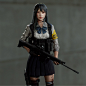 Gunslinger Girl, HyungJin Yang : This is the character I've been working on . 
Rendered in Marmoset toolbag 3