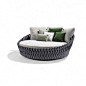 Tosca Daybed in wengé #RattanChair