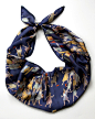 英国设计师Karen Mabon 意大利制真丝巾历史美国印第安纳瓦霍庆典-淘宝网