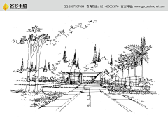 齐尚景观-庭院/文旅采集到景观设计手绘/线稿/手绘学习