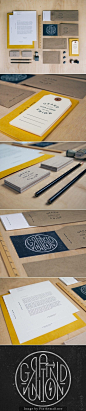 Corporate identity branding stationary minimal graphic logo design print business card letterhead craft paper cardboard vintage