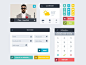 Free Flat UI Kit