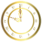 Clock gold vector by Lyotta