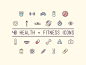 40 Health & Fitness Icons