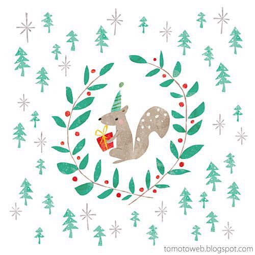 Squirrel Christmas W...