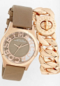 Marc by Marc Jacobs Henry Skeleton Watch & Katie Link Bracelet