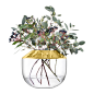 Buy LSA International Space Vase - Gold - 15cm | Amara : Update your interior instantly with the Space vase from LSA International. Featuring a slanted neck that is perfect for drawing stems together in a beautiful display, this vase also boasts a hand-pa