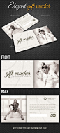 Elegant Gift Voucher Template PSD | #giftvoucher #vouchertemplate #voucher | Download: http://graphicriver.net/item/elegant-gift-voucher-v01/10410966?ref=ksioks: 