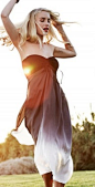 Robin Piccone 2013 Carreau Black/White Bandeau Long Dress  #southbeach #summer #coverup http://www.southbeachswimsuits.com