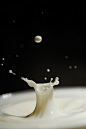 高速(高速快门)摄影欣赏:牛奶喷溅下的水花艺术[20P]