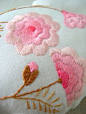 Embroidered flowers