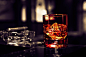   Whisky Glass With Cigar On The Table wallpapers