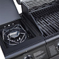 CosmoGrillTM 6+1 Deluxe Gas Burner Grill BBQ Barbecue incl. Side Burner - Black 77 x 42cm: Amazon.co.uk: Garden & Outdoors