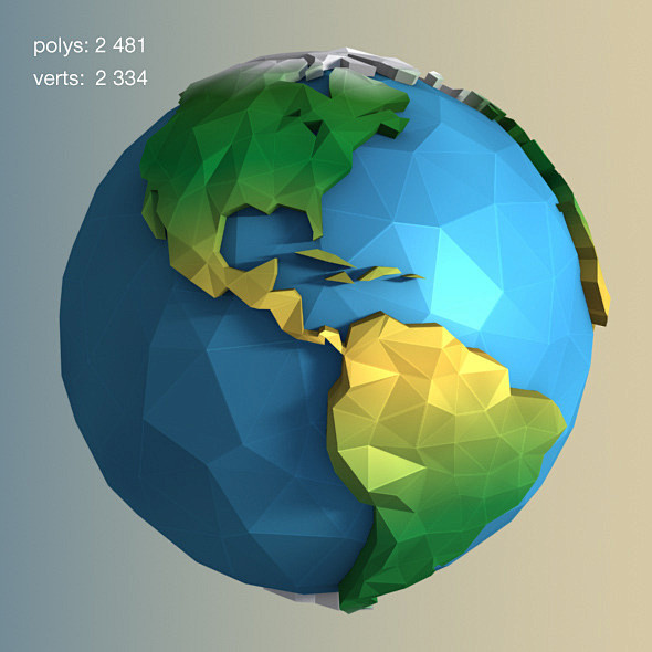 Low Poly Earth - 3DO...