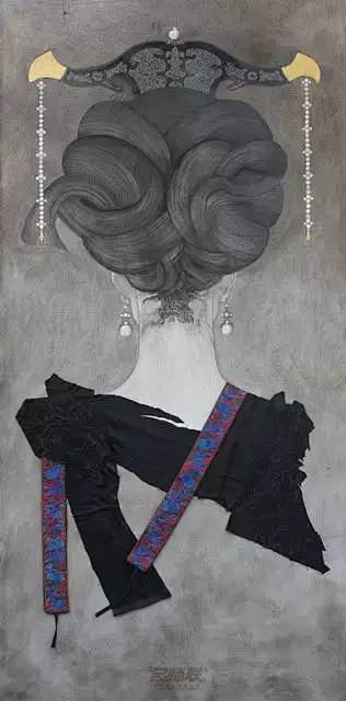 一个法国艺术家画的东方美女的背影，迷倒了...