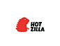 Hotzilla motion motiongraphics vector logo animation lobsterstudio typography framebyframe hot fire food pizza godzilla animation logo