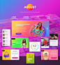 August UI kit : August is a UI Kit that helps you create an online shop very quickly. It has the necessary elements you may need for your website. Unlike theme designers that put a fancy background with a few lines of text on it, we thoroughly thought of 