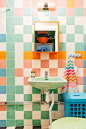多彩北欧风阳光房，卫生间丨洗手间丨洗手盆设计。