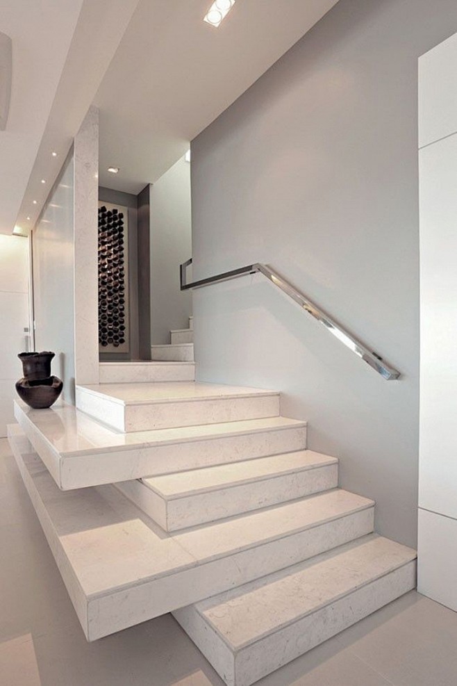 30例令人惊叹的室内扶手楼梯设计 设计圈...