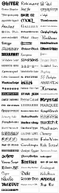 Fonts 500 - the top 500 free fonts from around the web@北坤人素材