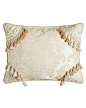 Standard Capello Pieced Sham, Porcelain/Ivory - Dian Austin Couture Home: