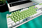 达尔优EK815夏威夷牛油果游戏机械键盘青轴茶红轴笔记本电脑外接-tmall.com天猫