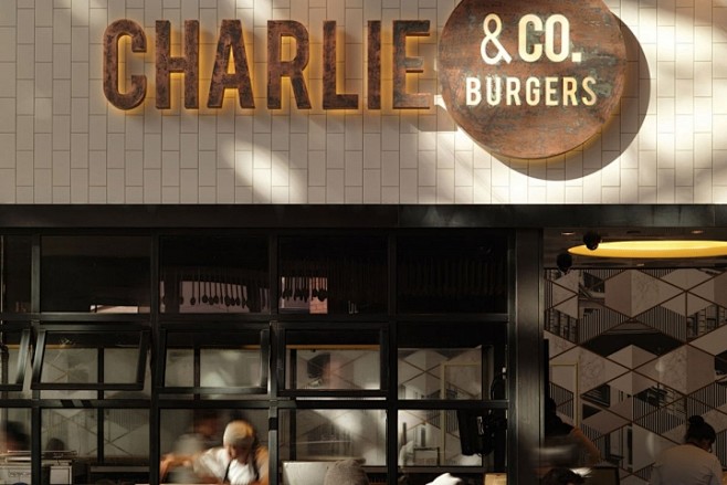 Charlie & Co墨尔本汉堡吧室内...