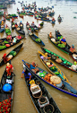 Floating Market in dawn - Banjarmasin, Indonesia