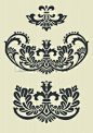 Set of vector baroque patterns for design Stock Photo - 4121905