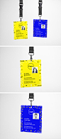 ID Card PSD MockUp : Today's special is a realistic PSD mock-up of a simple ID card with a lanyard you can use freely to present your event...