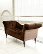 Chocolate Pandora Settee traditional benches