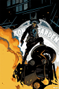 战斗英雄插画——来自克罗地亚插画师Tonci Zonjic : 当一群死去的印第安人开始在城市里对警察进行打击时，地狱男孩的战斗英雄Lobster Johnson和他的盟友们来到了这些敌人和他们的黑帮伙伴们！