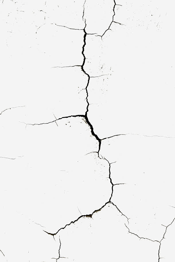 墙壁裂缝分岔线条