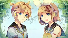 二次元插画 【酷图网】二次元,插画,镜音双子,萝莉,正太