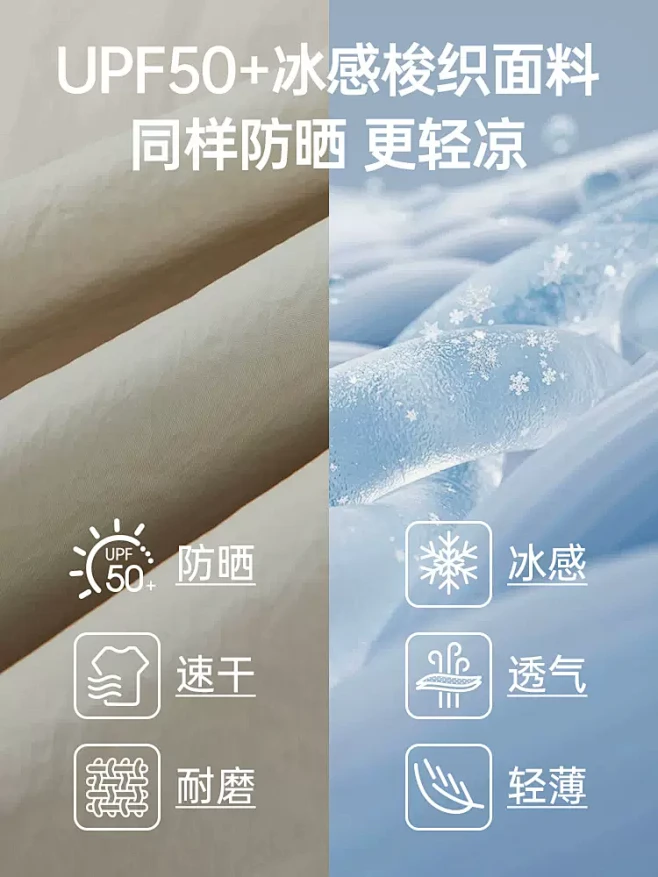 骆驼男装防晒衣男女款UPF100+户外凉...