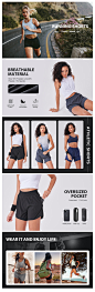Amazon.com: CELER 2PCS Women's Running Shorts Quick Dry Workout Shorts with Phone Pocket Elastic Waist Athletic Sport Gym Shorts 5", Black/Black XS : Sports & Outdoors