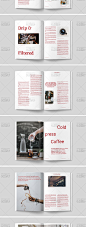 44P咖啡文化杂志排版InDesign ai cdr 含字体和配套照片设计素材-淘宝网