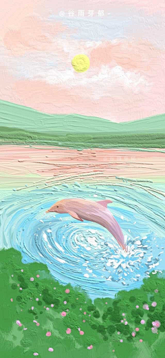 老坛杉菜*采集到油画棒画