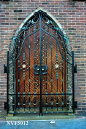 Nelson, England - church gates