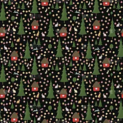 兔子在树林里，房子里，圣诞树上跑来跑去