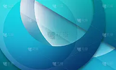纸层圈蓝色抽象背景。曲线和线条用于横幅，封面，海报，壁纸，设计与文字空间
