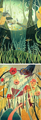 illustration by Kailey Whitman | nature illustration | butterflies | nature art