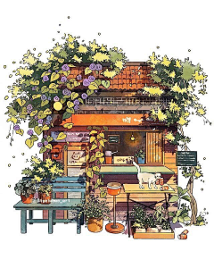 小鱼干_Lv采集到插画元素练习
