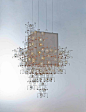 #Maria #Pergay's broken cubes chandelier: 