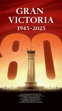 中国人民抗日战争暨世界反法西斯战争胜利80周年海报3