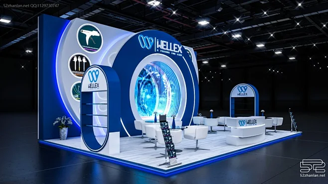 【Wellex】展台设计分享 – 52展览设计-花瓣网