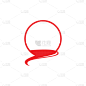 water circle river symbol logo